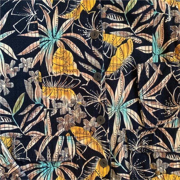 Life Style All Over Print Floral 100% Cotton Jacket XL - Picture 4 of 8